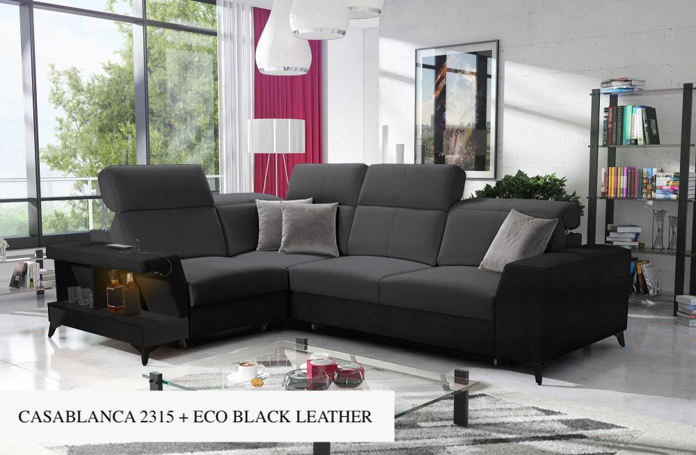 Bravo II LHF 3-Seater Corner Sofa Bed