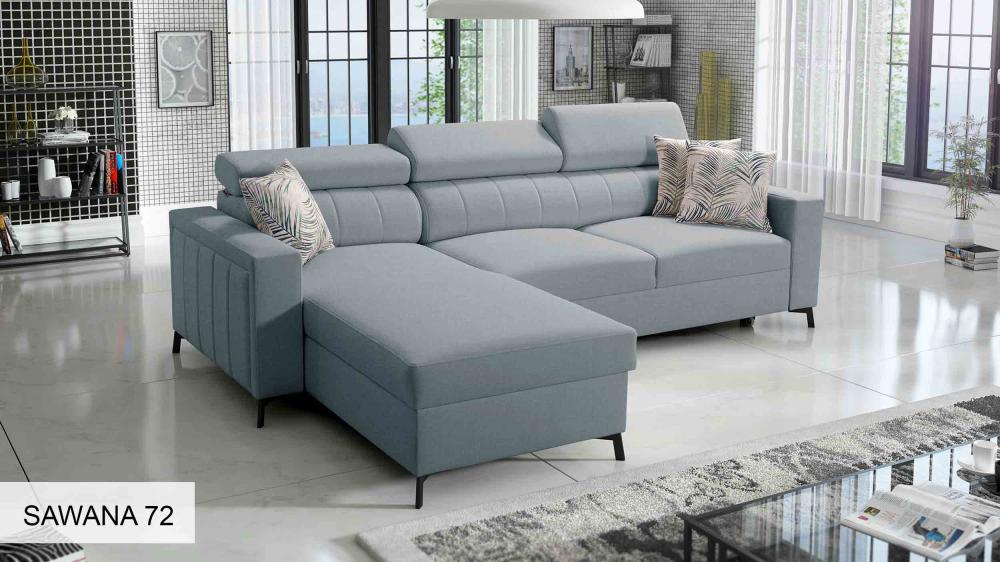 Baltico I Mini small corner sofa, super light blue