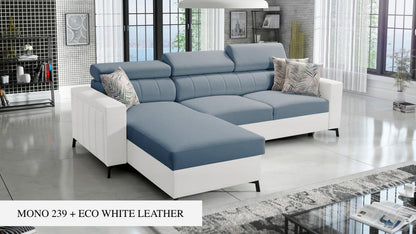 Baltico I Mini small corner sofa, light colour