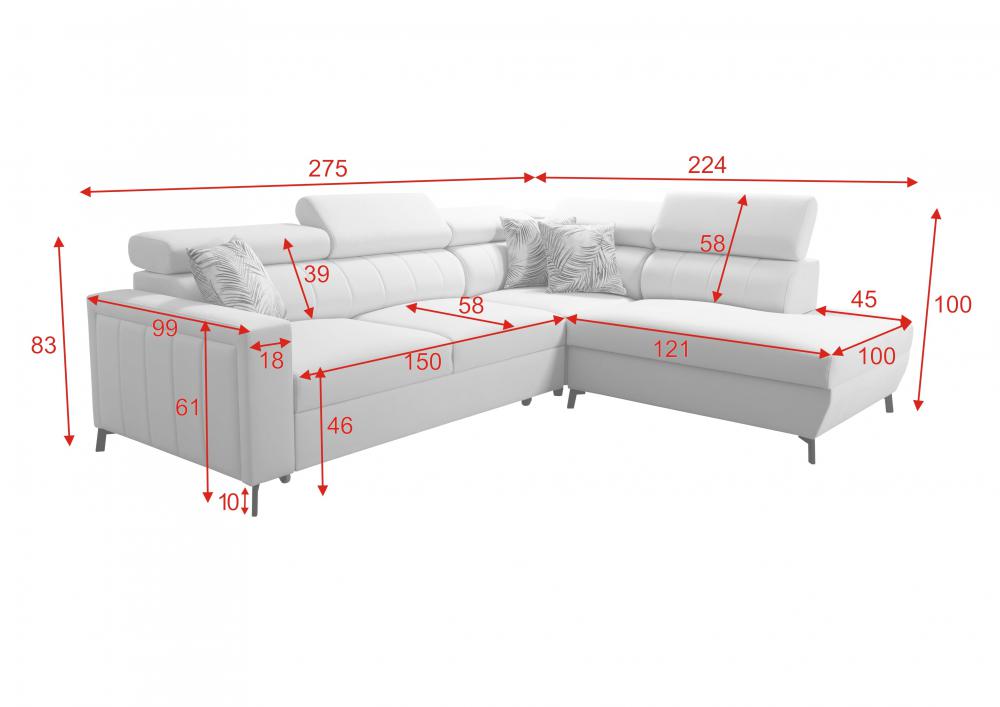 Bloom III Maxi 4-Seater Lounger Corner Sofa