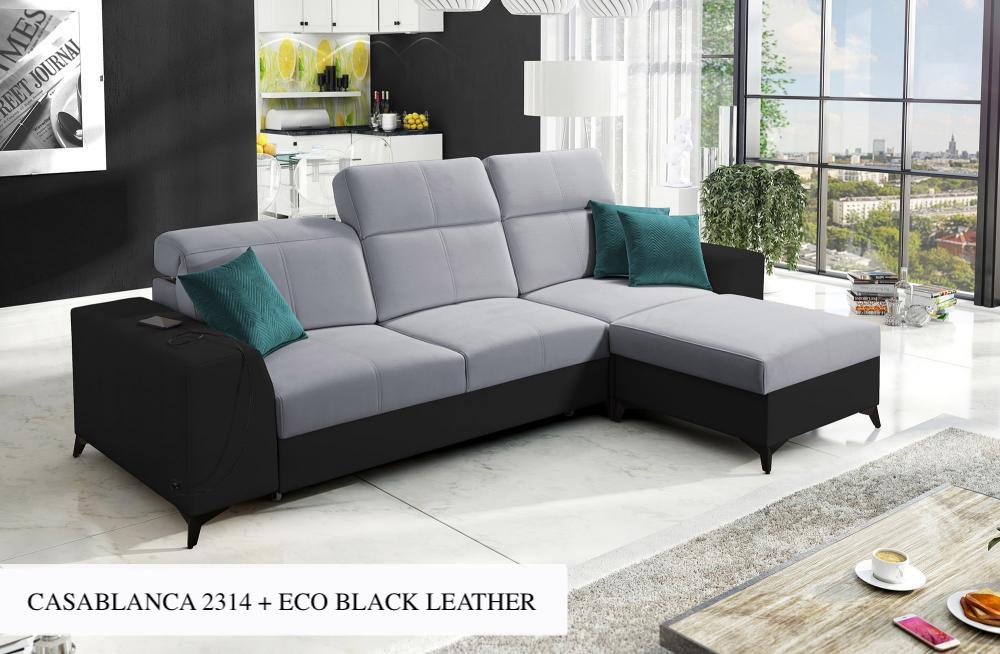 Bravo I Mix Beige Corner Sofa Bed
