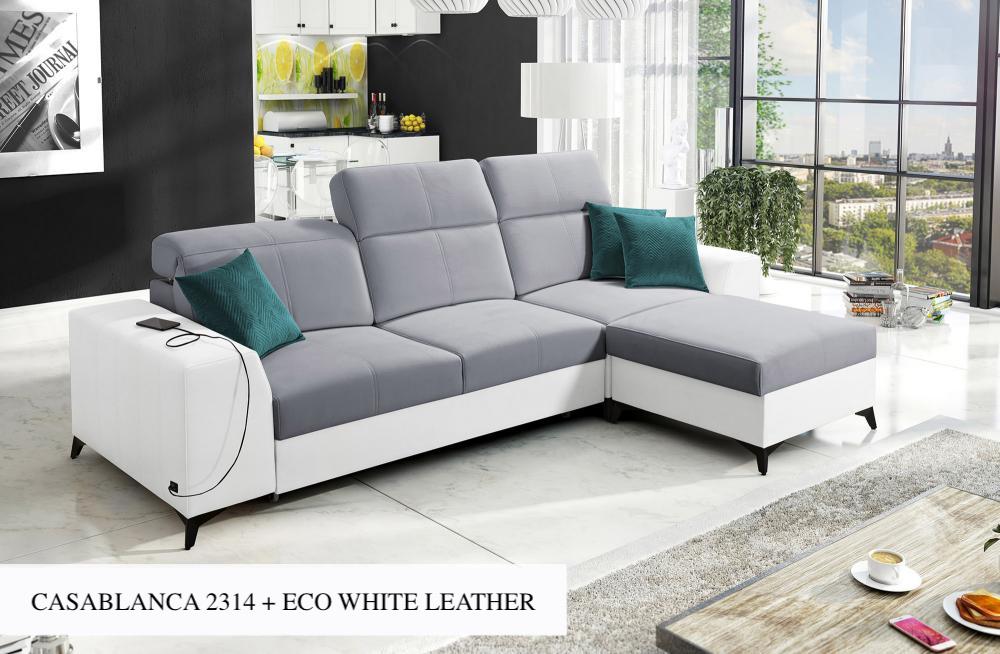 Bravo I Mix Light Grey Corner Sofa