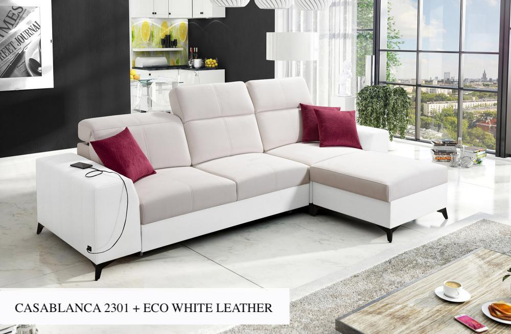 Bravo I Mix Beige Corner Sofa with Storage