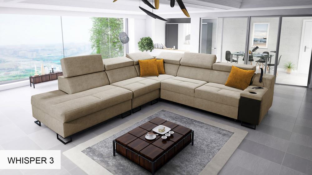 ALICANTE IX corner sofa, cream colour, Craftsmanship