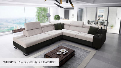 ALICANTE IX corner sofa, cookies and cream colour