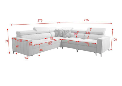 Bloom IV 2 corner 2 seater lounger