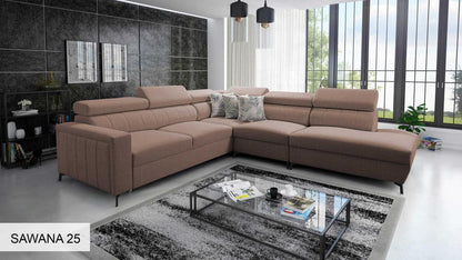 Bloom VIII Right Hand Facing Arm 4 Piece Open End Corner Sofa