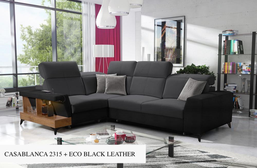 Bravo II LHF 3-Seater Corner Sofa Bed